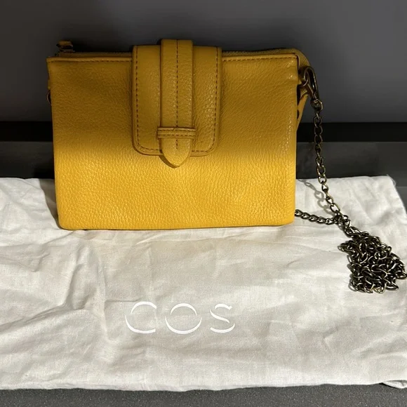 NEW! COS mustard yellow crossbody bag - Picture 2 of 6